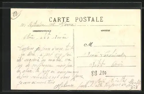 AK Thorigny-sur-Oreuse, La Grande Rue