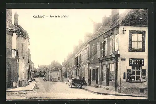 AK Cheroy, Rue de la Mairie