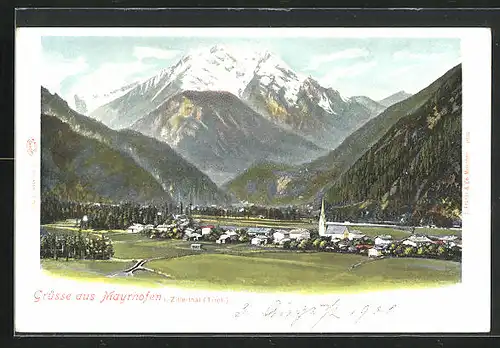 AK Mayrhofen, Ortschaft im Zillertal