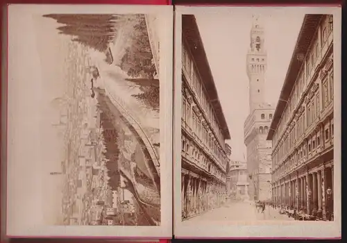 Fotoalbum 24 Fotografien Fotograf Guiseppe Pineider, Ansicht Florenz / Firenze, Loggia dell Orgagna, Pallazo Vecchio