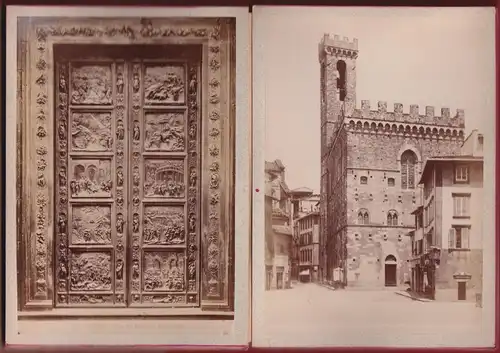 Fotoalbum 24 Fotografien Fotograf Guiseppe Pineider, Ansicht Florenz / Firenze, Loggia dell Orgagna, Pallazo Vecchio