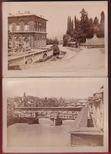 Fotoalbum 24 Fotografien Fotograf Guiseppe Pineider, Ansicht Florenz / Firenze, Loggia dell Orgagna, Pallazo Vecchio