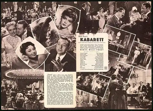 Filmprogramm IFB Nr. 2330, Kabarett, Paul Henreid, Eva Kerbler, Regie: Willi Forst