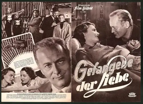 Filmprogramm IFB Nr. 2402, Gefangene der Liebe, Curd Jürgens, Annemarie Düringer, Regie: Rudolf Jugert