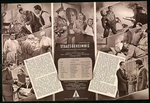 Filmprogramm DNF Nr. 18, Staatsgeheimnis, Douglas Fairbanks jr., Glynis Johns, Regie: Sidney Gilliat