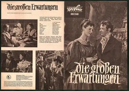 Filmprogramm PFP Nr. 104 /60, Die grossen Erwartungen, John Mills, Valerie Hobson, Regie: David Lean