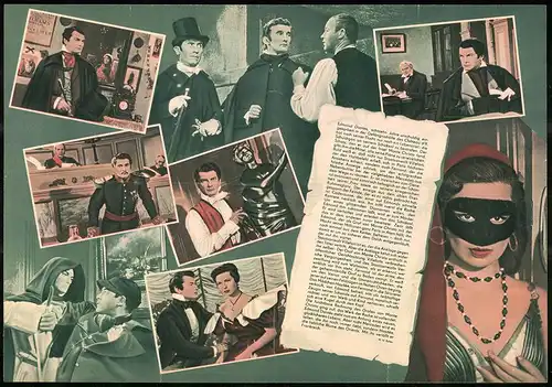 Filmprogramm PFP Nr. 128 /60, Der Graf von Monte Christo - 2. Teil, Jean Marais, Roger Pigaut, Regie: Robert Vernay