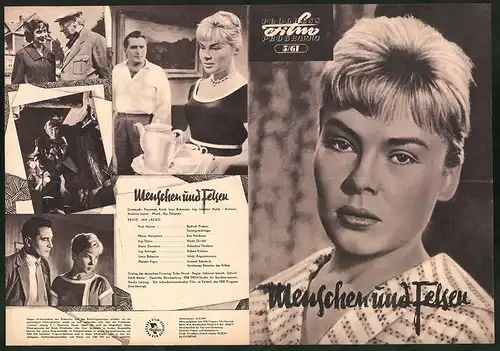 Filmprogramm PFP Nr. 5 /61, Menschen und Felsen, Bedrich Prokos, Eva Polakova, Regie: Jan Lacko