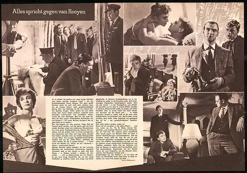 Filmprogramm PFP Nr. 43 /61, Alles spricht gegen van Rooyen, Hardy Krüger, Stanley Baker, Regie: Joseph Losey