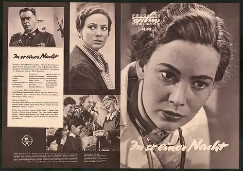 Filmprogramm PFP Nr. 13 /59, In so einer Nacht, Anne-Lise Tangstad, Lalla Carlsen, Regie: Sigval Maartmann-Moe