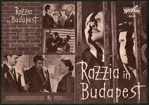 Filmprogramm PFP Nr. 40 /59, Razzia in Budapest, Janos Görbe, Adam Szirtes, Regie: Laszlo Nadasy