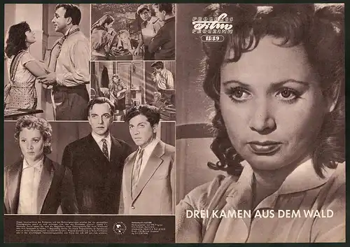 Filmprogramm PFP Nr. 15 /59, Drei kamen aus dem Wald, W. Subkow, L. Smirnowa, Regie: K. Wojinow