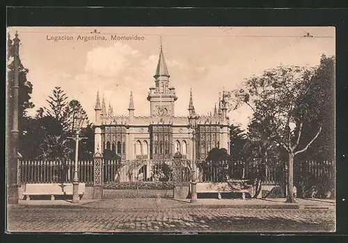 AK Montevideo, Legacion Argentina, argentinische Botschaft