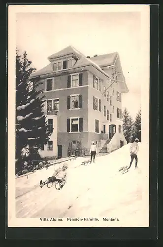 AK Montana, Hotel-Pension VIlla Alpina im Winter