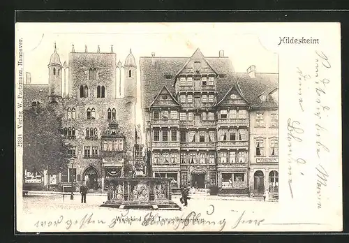 AK Hildesheim, Wedekind und Tempelherrenhaus, Zahnkünstler Engelbach