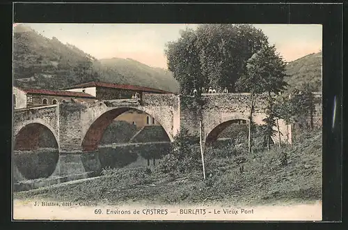 AK Burlats, Le Vieux Pont