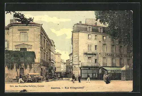 AK Castres, Rue Villegoudou, Grand Cafe Delmas