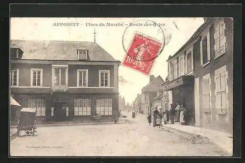 AK Appoigny, Place du Marché