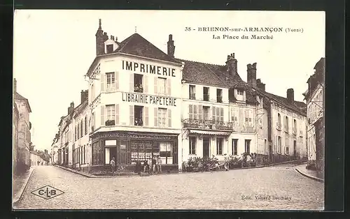 AK Brienon-sur-Armancon, La Place du Marché