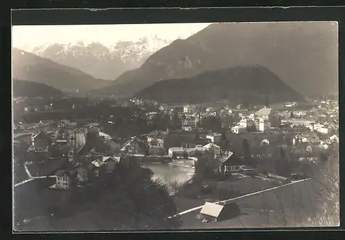 AK Bad Ischl, Dachstein mit Totalansicht auf Stadt