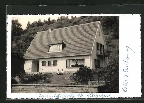 Foto-AK Bad Honnef, Haus, Strasse Zennigsweg 18 1953
