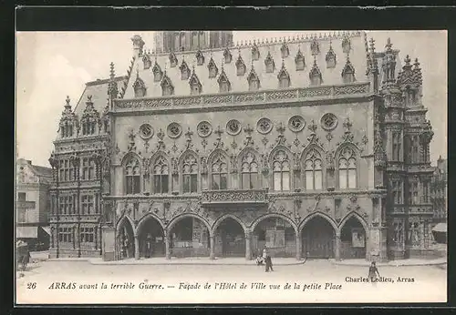 AK Arras, Facade de l`Hotel de Ville