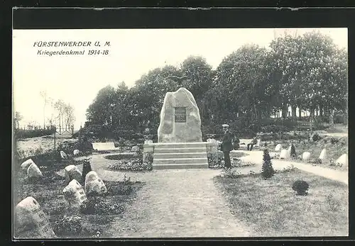 AK Fürstenwerder / U. M., Kriegerdenkmal 1914-18