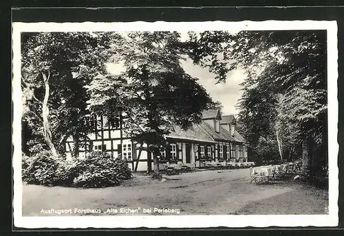 AK Perleberg, Forst- und Gasthaus Alte Eiche Aussenansicht