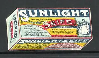 Reklamemarke Sunlight Seife, Ansicht einer Seifenverpackung