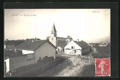 AK Virey, Eglise et Rue