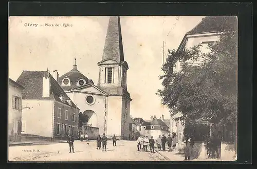 AK Givry, Place de l'Eglise