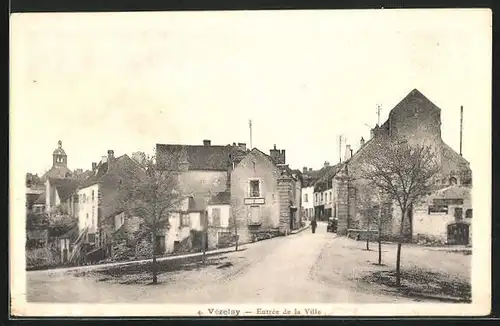 AK Vézelay, Entrée de la Ville