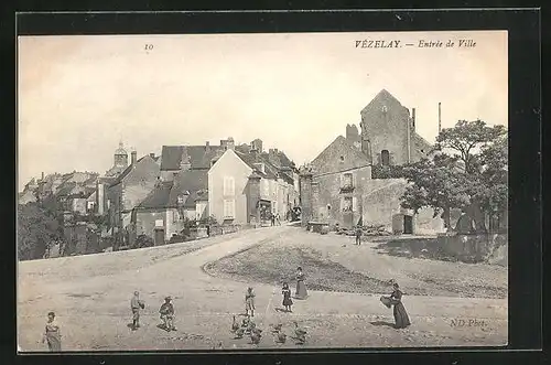AK Vézelay, Entrée de Ville