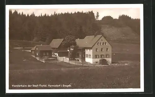 AK Hermsdorf i. Erzgeb., Wanderheim der Stadt Freital