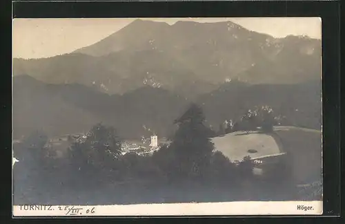 AK Türnitz, Panoramablick vom Berg