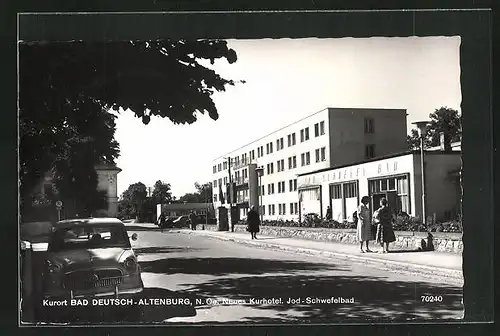 AK Bad Deutsch-Altenburg, neues Kurhotel & Jod-Schwefelbad
