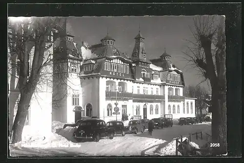 AK Mönichkirchen, Hotel Binder im Winter