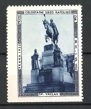 Reklamemarke Praha, Celostatni sjezd Katoliku 1935, Sv. Vaclav