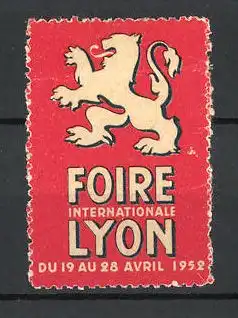 Reklamemarke Lyon, Foire Internationale 1952, Wappen