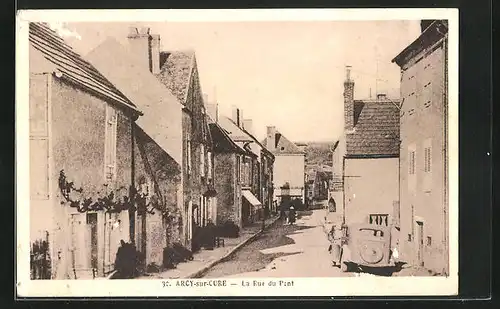 AK Arcy-sur-Cure, La Rue du Pont