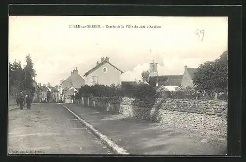 AK L`Isle-sur-Serein, Entree de la Ville du cote d`Avallon