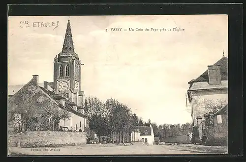 AK Vassy, Un Coin du Pays pres de L`Eglise