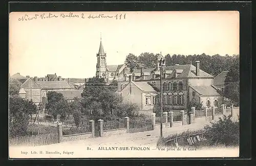 AK Aillant-sur-Tholon, Vue Prise de la Gare