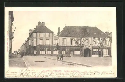 AK Aillant-sur-Tholon, La Place de L`Eglise