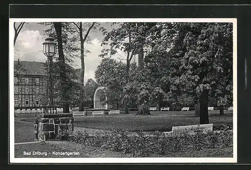 AK Bad Driburg, Im Konzertgarten