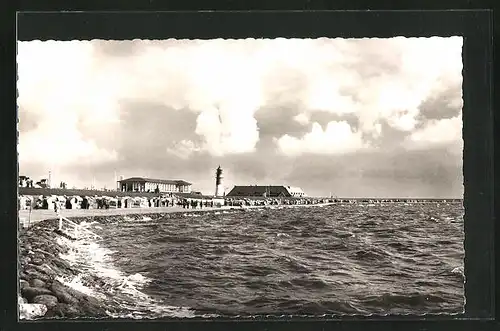 AK Nordseebad Büsum, Partie am Badestrand