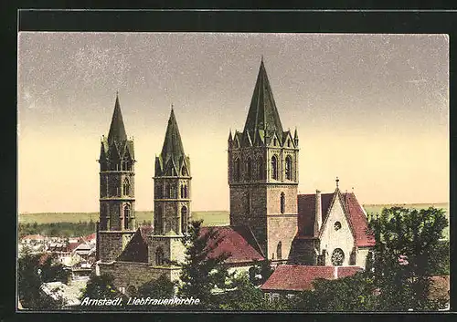 AK Arnstadt, an der Liebfrauenkirche