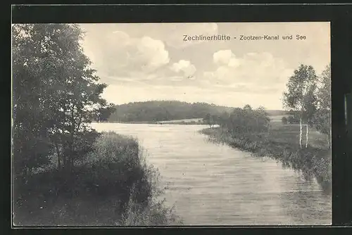 AK Zechlinerhütte, Zootzen-Kanal und See