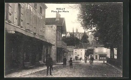 AK Rully, Place Ste-Marie, avant Cafe du Commerce