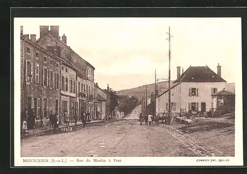 AK Montcenis, Rue du Moulin à Vent